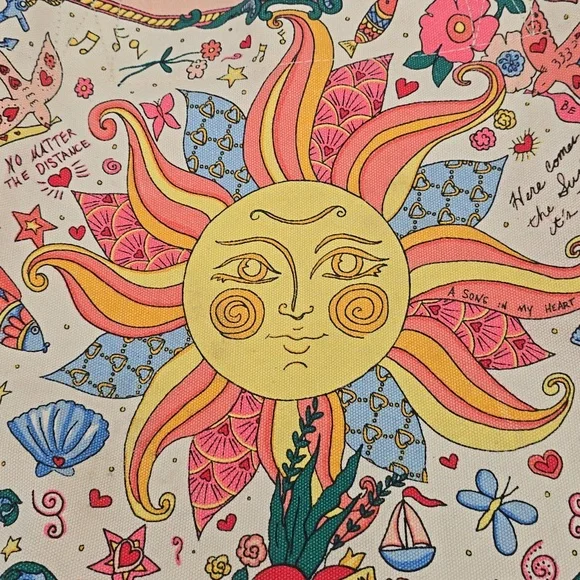 Brighton Mermaid Siren Song Canvas Tote - Picture 6 of 14